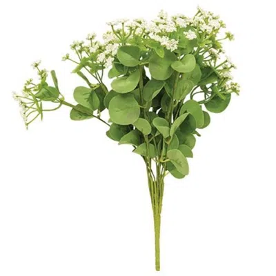 Homegifo Mixed Heather Bush Cream In Green