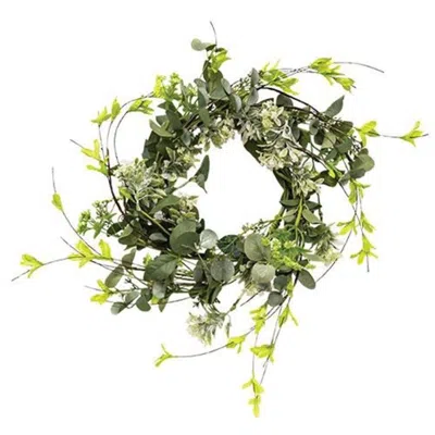 Homegifo Mixed Queen Ann Heather Wreath 15" In Green