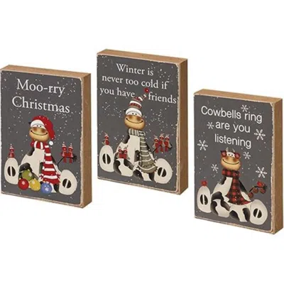Homegifo *moo-rry Christmas Block 3 Asstd.