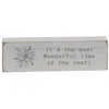 Homegifo Most Wonderful Time Of Year Typewriter Block