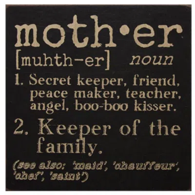 Homegifo Mother Definition Sign In Black