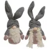 Homegifo *mr. & Mrs. Cozy Plaid Bunny Gnome 2 Asstd.