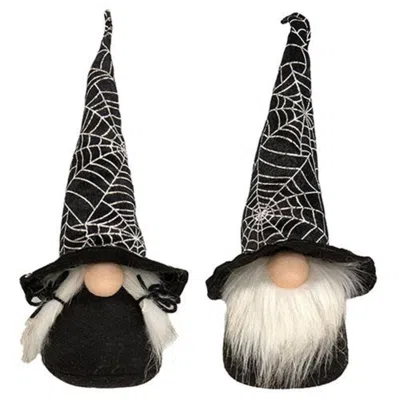 Homegifo *mr. & Mrs. Foil Spider Web Gnome 2 Asstd. In Multi