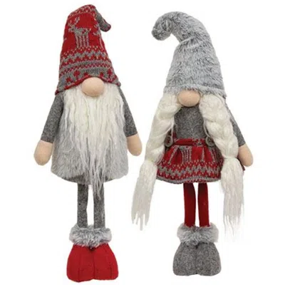 Homegifo Mr. Or Mrs. Nordic Snowflake Standing Gnome 2 Asstd. In Multi
