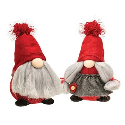 Homegifo Mr Or Mrs Red And Grey Gnome 2 Asstd.