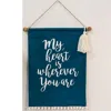 Homegifo *my Heart Fabric Wall Hanging