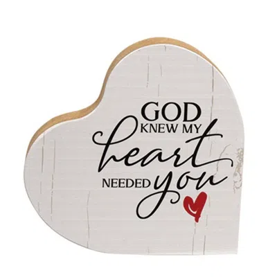 Homegifo My Heart Needed You Heart Block In White
