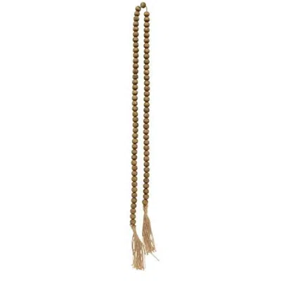 Homegifo *natural Bead Tassel Tied Garland In Blue