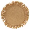 Homegifo Natural Jute & Dried Grass Candle Mat - 14"