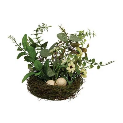 Homegifo Nature's Gems Birdnest In Green