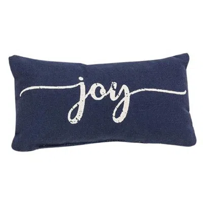 Homegifo *navy Joy Mini Pillow In Blue