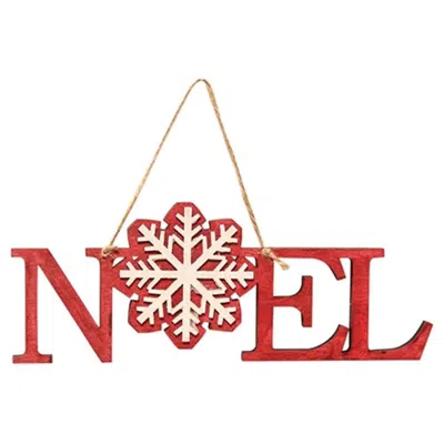 Homegifo *noel Snowflake Ornament In Red