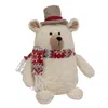 Homegifo Nordic Red/gray Top Hat Bear