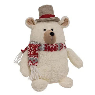 Homegifo Nordic Red/gray Top Hat Bear