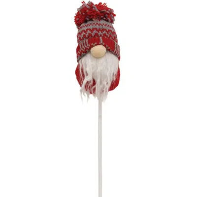 Homegifo *nordic Snowflake Beanie Gnome Pick In Red