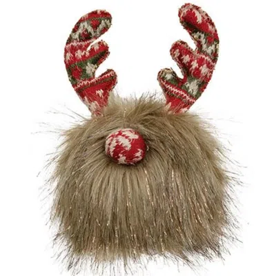 Homegifo Nordic Sweater Brown Sparkle Gnome Ball In Neutral