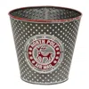 Homegifo North Pole Air Mail Embossed Metal Bucket