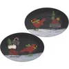 Homegifo North Pole Express Cardinal Oval Plate 2 Asstd.