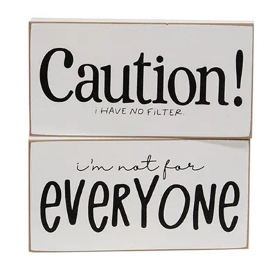 HOMEGIFO NOT FOR EVERYONE BLOCK SIGN 2 ASSTD.