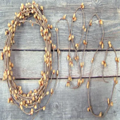 Homegifo Old Gold Pip String Garland 18 Ft.