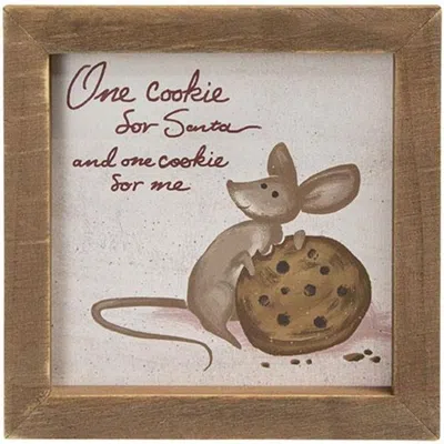 Homegifo One Cookie Framed Sign In Brown