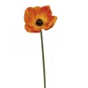 Homegifo Orange Poppy Stem 11"