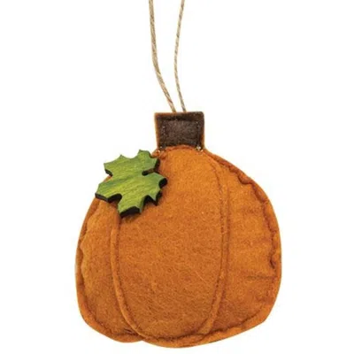 Homegifo Orange Pumpkin Felt Ornament