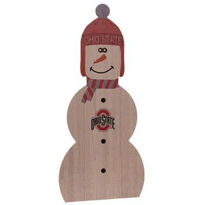 Homegifo Osu Snowman Leaner 31"h In Neutral