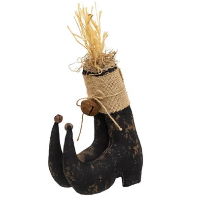 Homegifo Pair Of Primitive Witch Boots In Brown