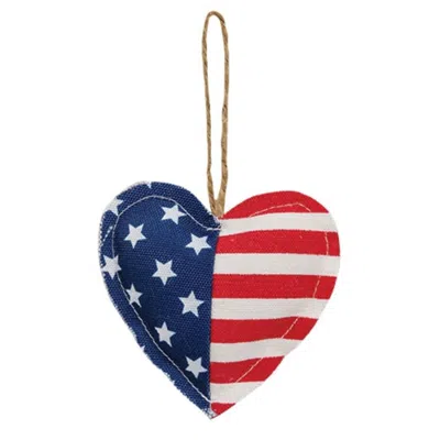 Homegifo Patriotic Heart Flag Ornament In Multi