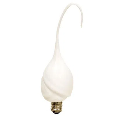 Homegifo Pearl Silicone Flame Cover W/replaceable Bulb In White