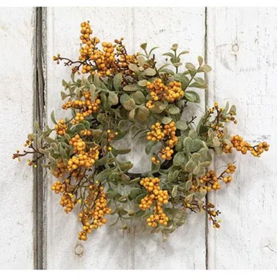 Homegifo Pebble Creek Candle Ring 3" Mustard