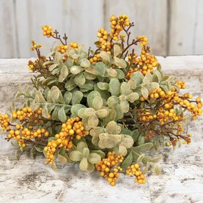 Homegifo Pebble Creek Half Sphere 10" Mustard In Yellow