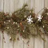 Homegifo Pine & Snowflakes Garland - 4ft