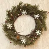 Homegifo Pine & Snowflakes Wreath - 12"