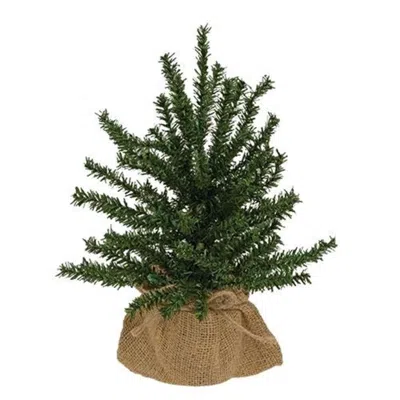 Homegifo Pine Tree W/burlap Base 12" In Neutral