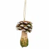 Homegifo Pinecone Mushroom Wooden Ornament