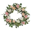 Homegifo *pink Blush & White Spring Flower & Eucalyptus Wreath