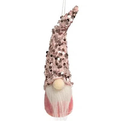Homegifo *pink Sequin Gnome Ornament