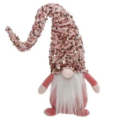 Homegifo *pink Sequin Gnome With Long Hat