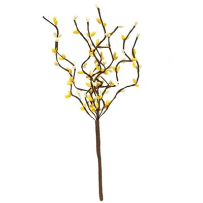 Homegifo Pip Berry Pick Yellow & Cream 12" In Gold