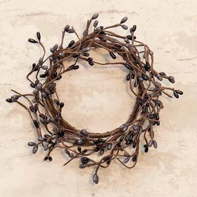 Homegifo Pip Berry Ring 3.5" Gray & Black In Brown