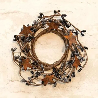 Homegifo Pip Berry Ring With Stars Gray & Black 2" In Brown