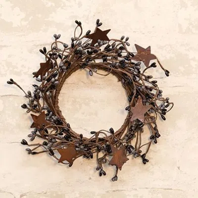 Homegifo Pip Berry Ring With Stars Gray & Black 4" In Brown