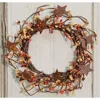 Homegifo Pip Berry Ring With Stars Pumpkin Spice 4"