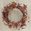 Homegifo Pip Berry Ring With Stars Red And Burgundy 4"