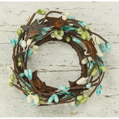 Homegifo Pip Berry Ring With Stars Seabreeze 2" In Multi