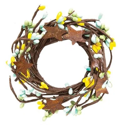 Homegifo Pip Berry Ring With Stars Spring Mix 2" In Brown