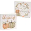 Homegifo Plentiful Blessings Watercolor Box Sign 2 Asstd.