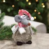 Homegifo Plush Fur Standing Mouse W/santa Hat & Scarf - 2 Asstd.